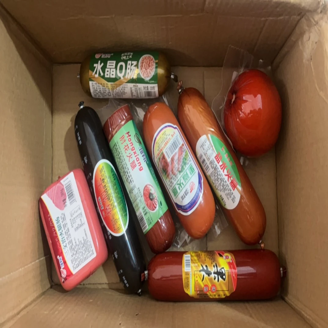 A处理肘花多种口味组合圆肚三文治裂肘花鸡肉淀粉肠八根