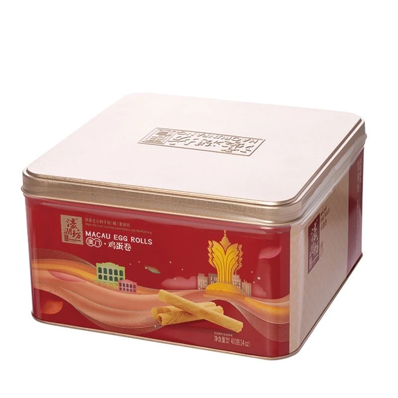 澳门濠润坊手信鸡蛋卷400g*2罐~保质期至26年2月