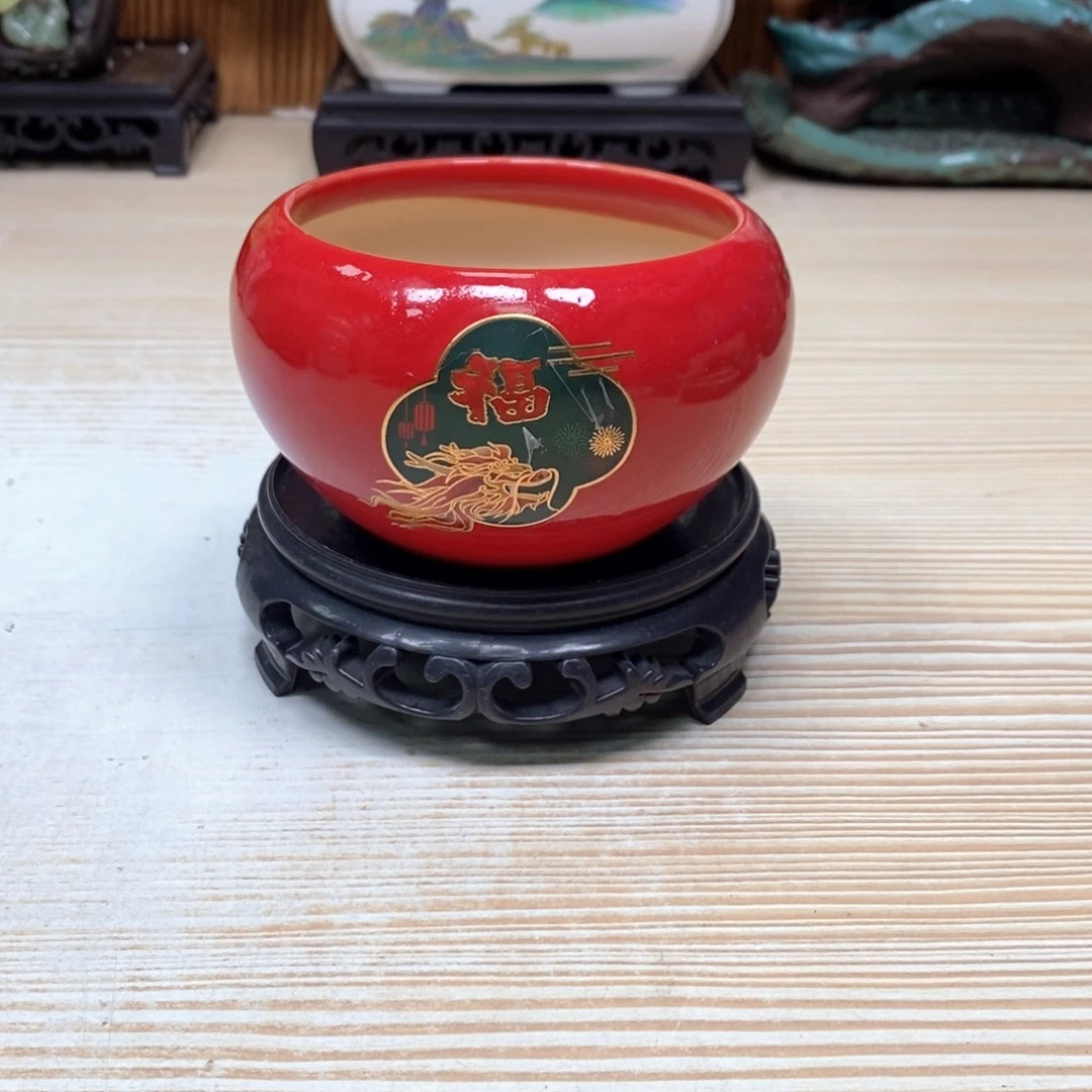 紫砂花盆陶瓷艺术花盆陶瓷，