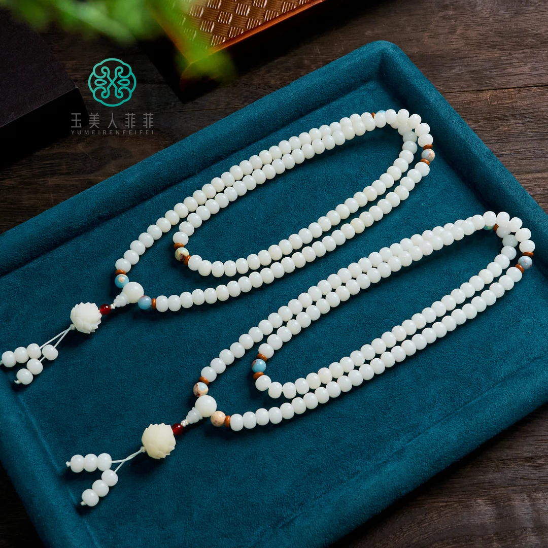 菲菲珠宝好/#菩提项链-算盘珠108约9mm-多样性发一
