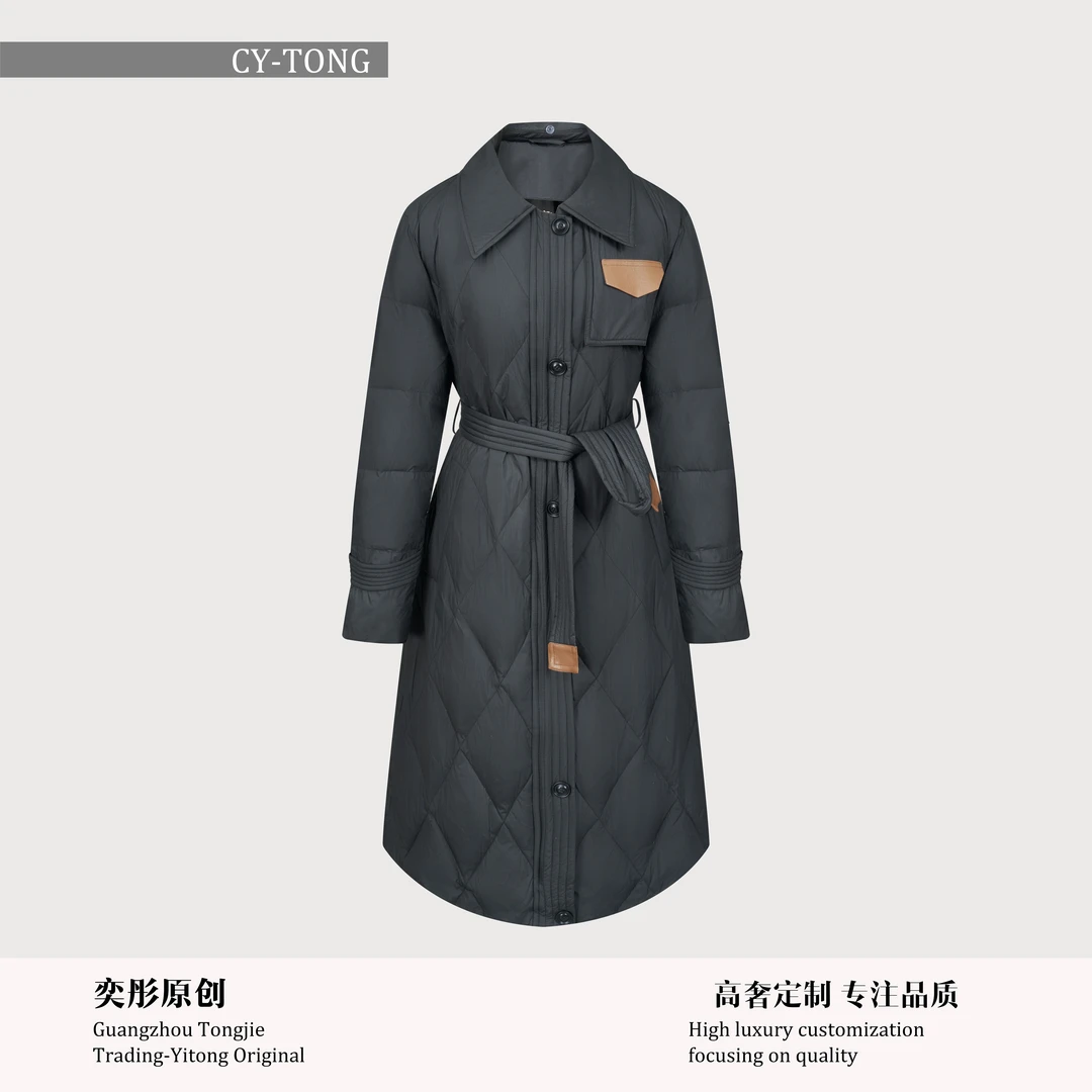 【彤姐原创】冬季气质轻奢休闲时尚显瘦女士白鹅绒羽绒服TWWT4322