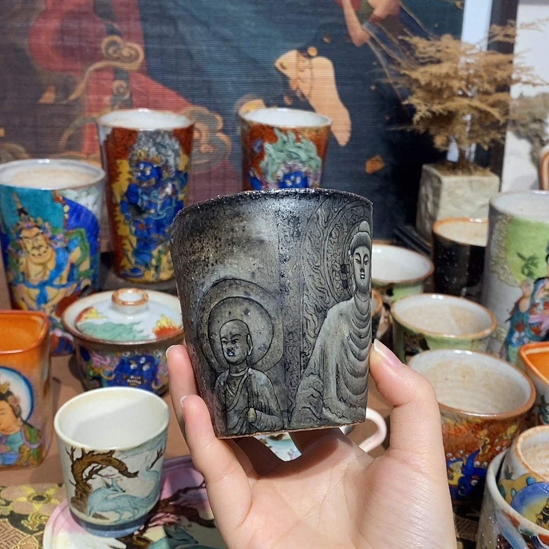 龙门景德镇手工手绘制作茶具