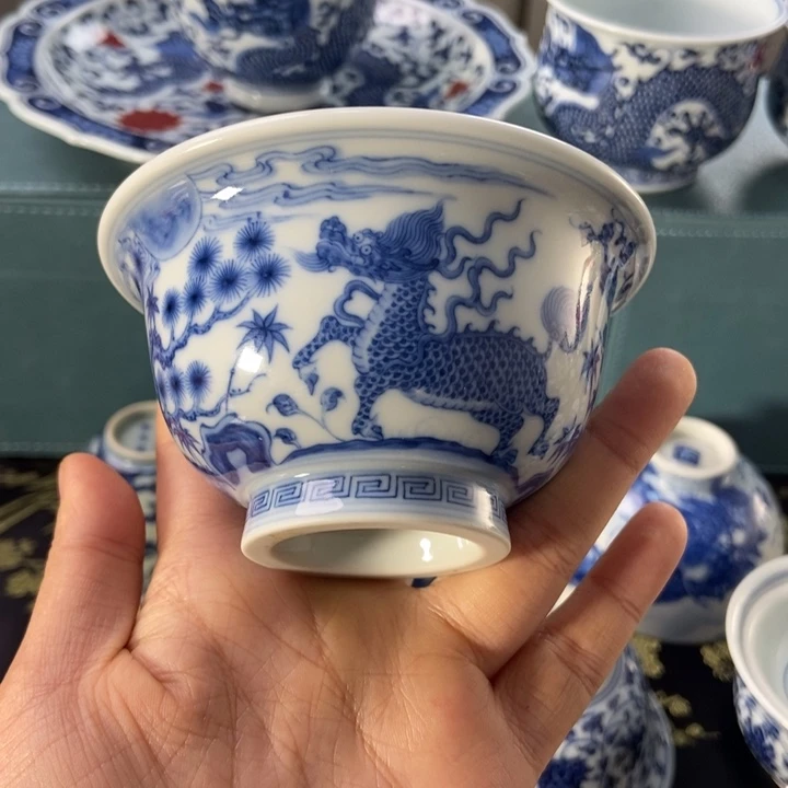 杯望月怀古 松竹梅麒麟压手