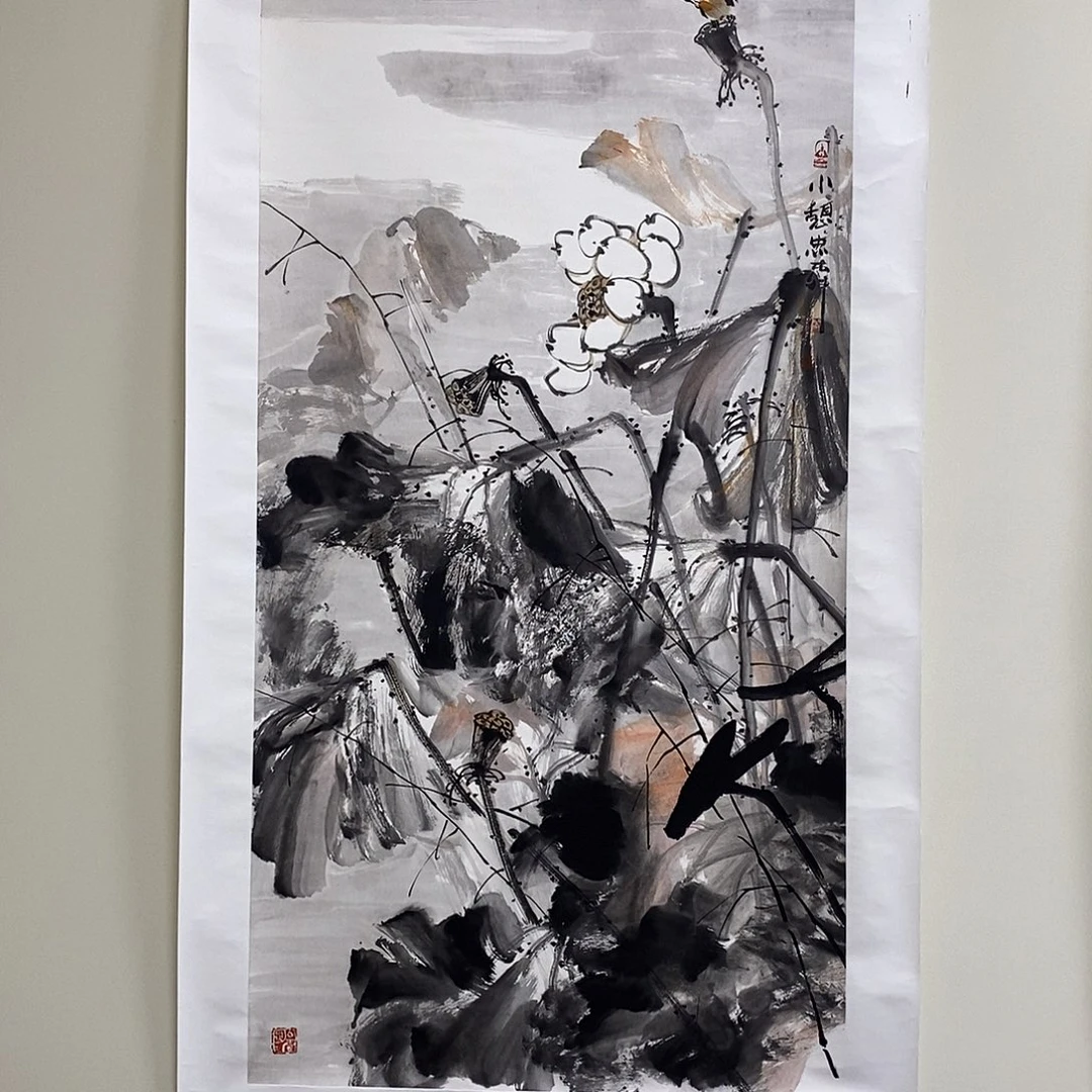 国画廖忠柳四尺精品佳作
