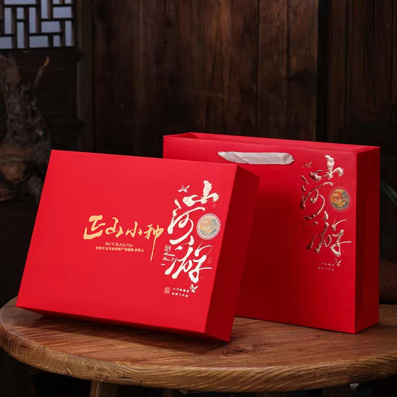 【商务送礼】秋博源花果香新茶武夷山正山小种红茶茶叶礼盒装500g