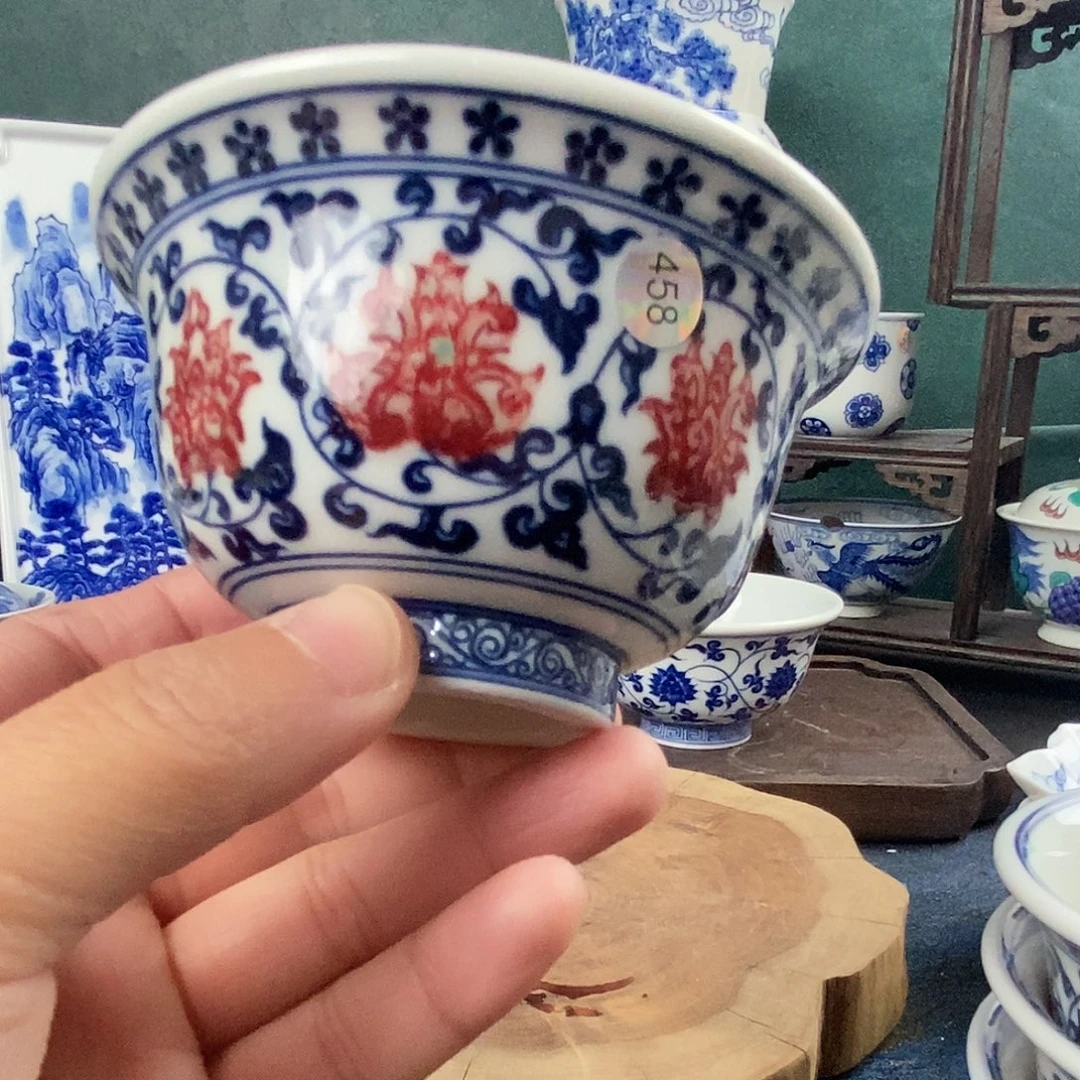 瓷片景德镇手绘青花茶器458
