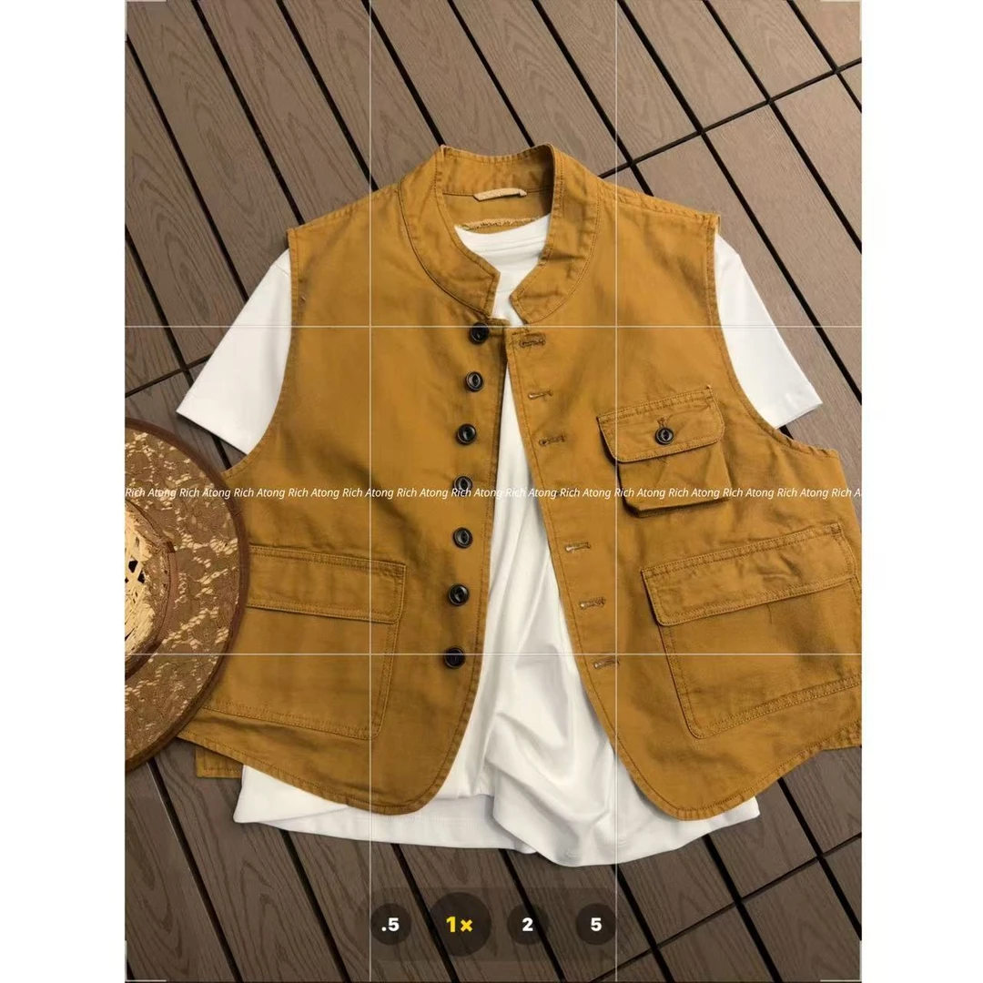 atong/阿彤-【日单马甲】-2025 春夏大牌手工麻工装马甲0412-48