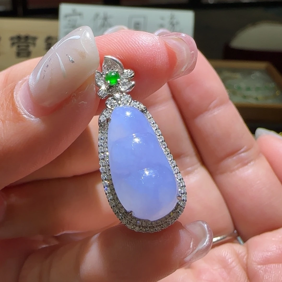 【闪购商品】翡翠颈饰18K金镶嵌缅甸