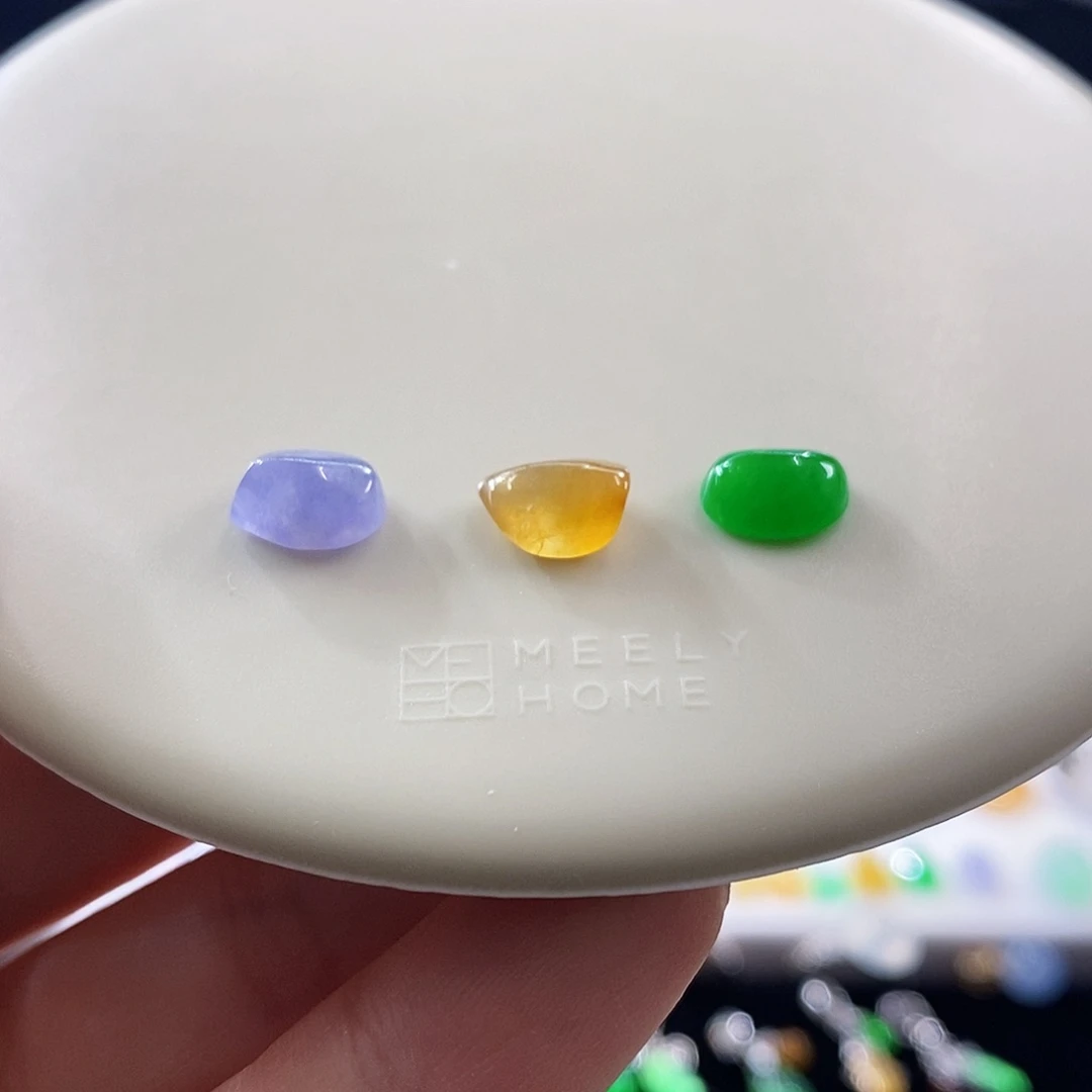 散珠翡翠浓色多宝裸石