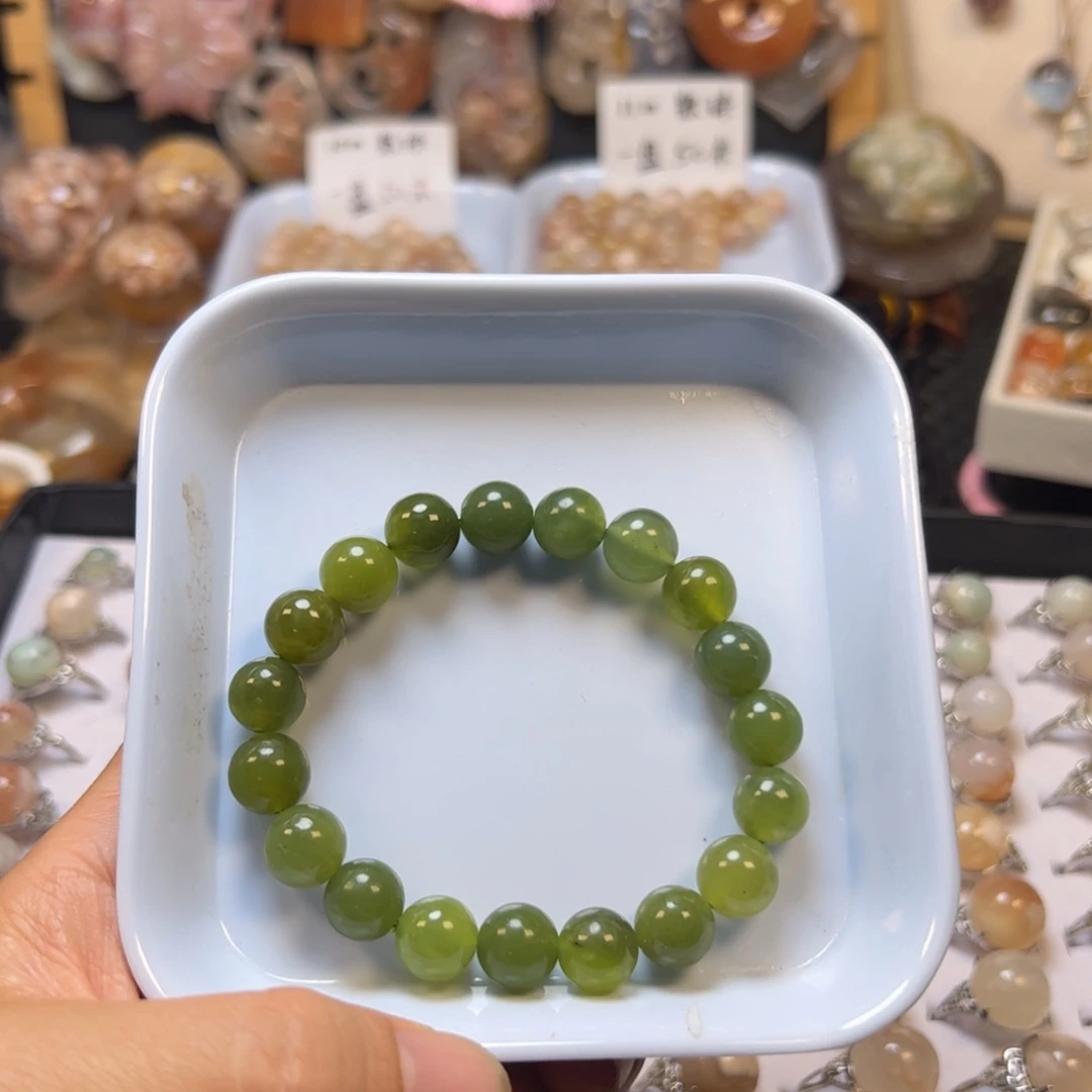 未镶嵌玛瑙/玉髓珠宝半成品10m岫玉