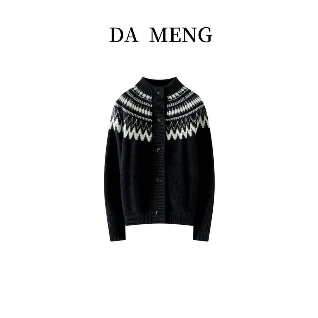 【100羊绒费尔岛外套】百搭100羊绒针织费尔岛外套针织衫