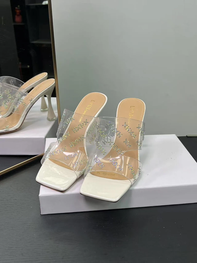 （9厘米）2023-82米色高跟鞋