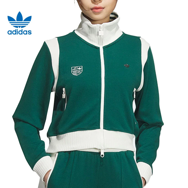 adidas阿迪达斯【环】三叶草女子运动休闲夹克外套JM8021