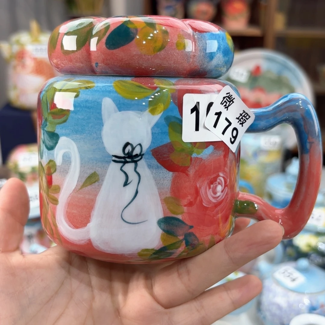 景德镇手绘高温釉下彩陶瓷茶具