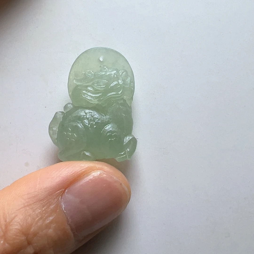 未镶嵌定制翡翠缅甸翡翠A货麒麟挂件