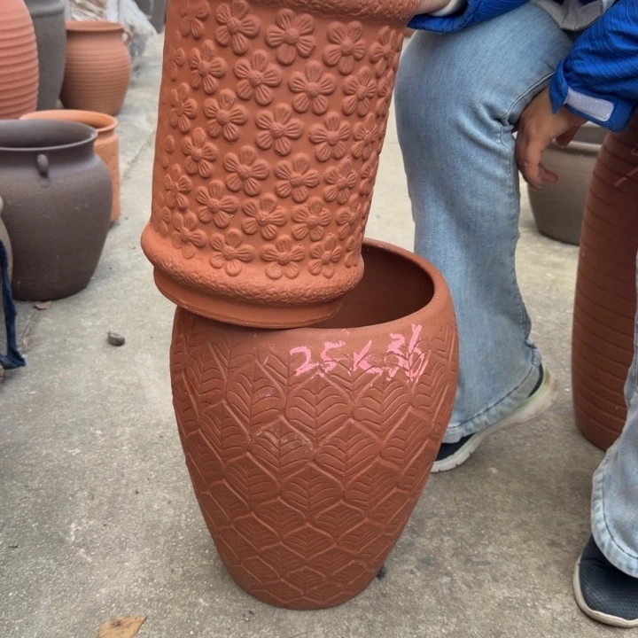 紫砂花盆口20高30口25高36宜兴紫砂