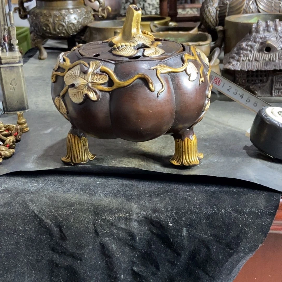 铜器工艺品摆件香炉摆件
