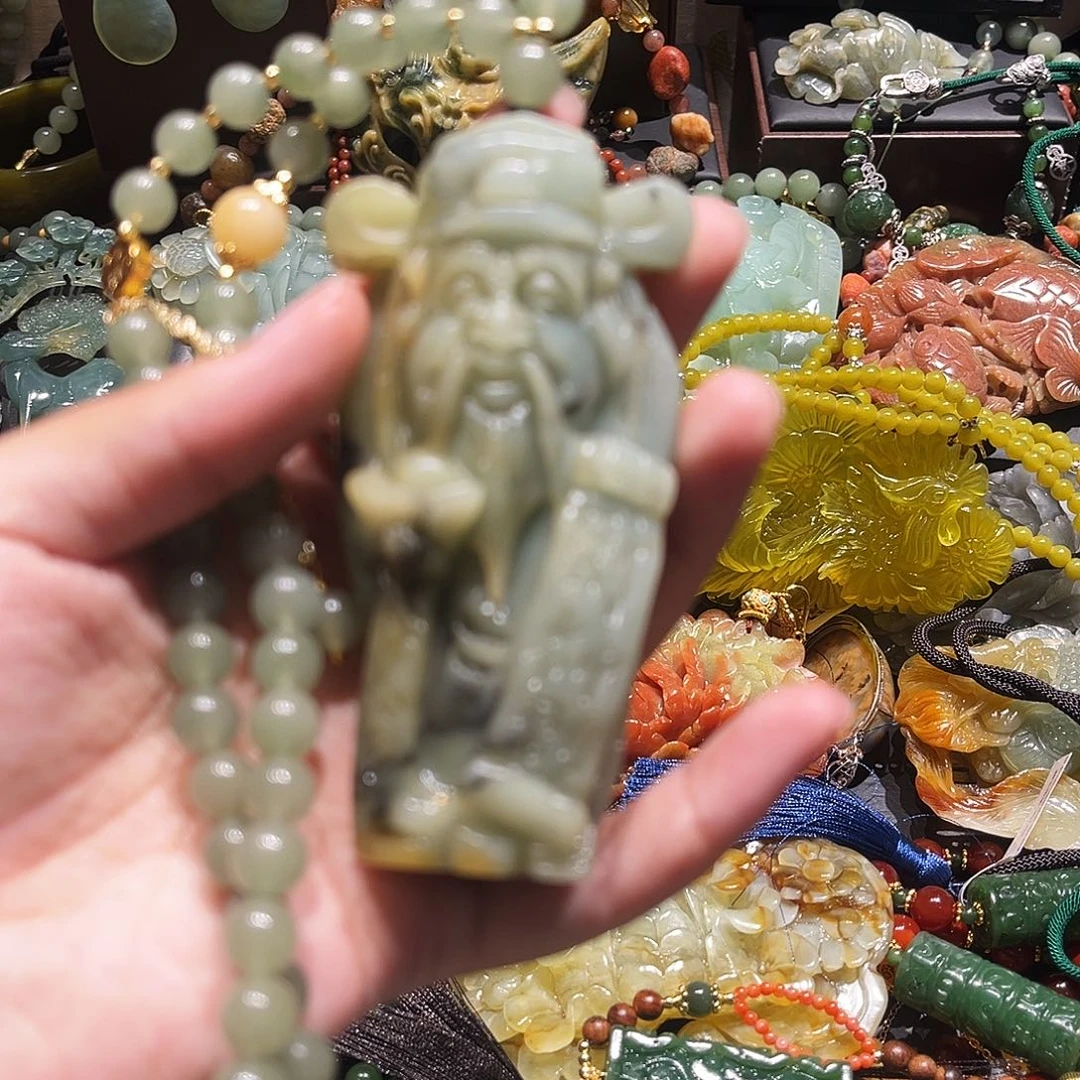 未镶嵌岫玉毛衣链