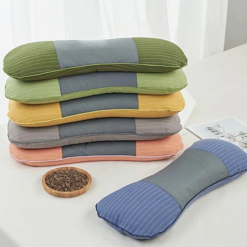 透气双层荞麦壳颈椎枕头可拆卸单人骨头枕低枕中枕颈椎保健枕