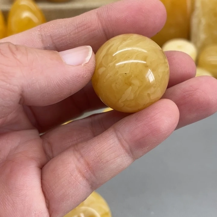 琥珀裸石未镶嵌青****.蜜蜡