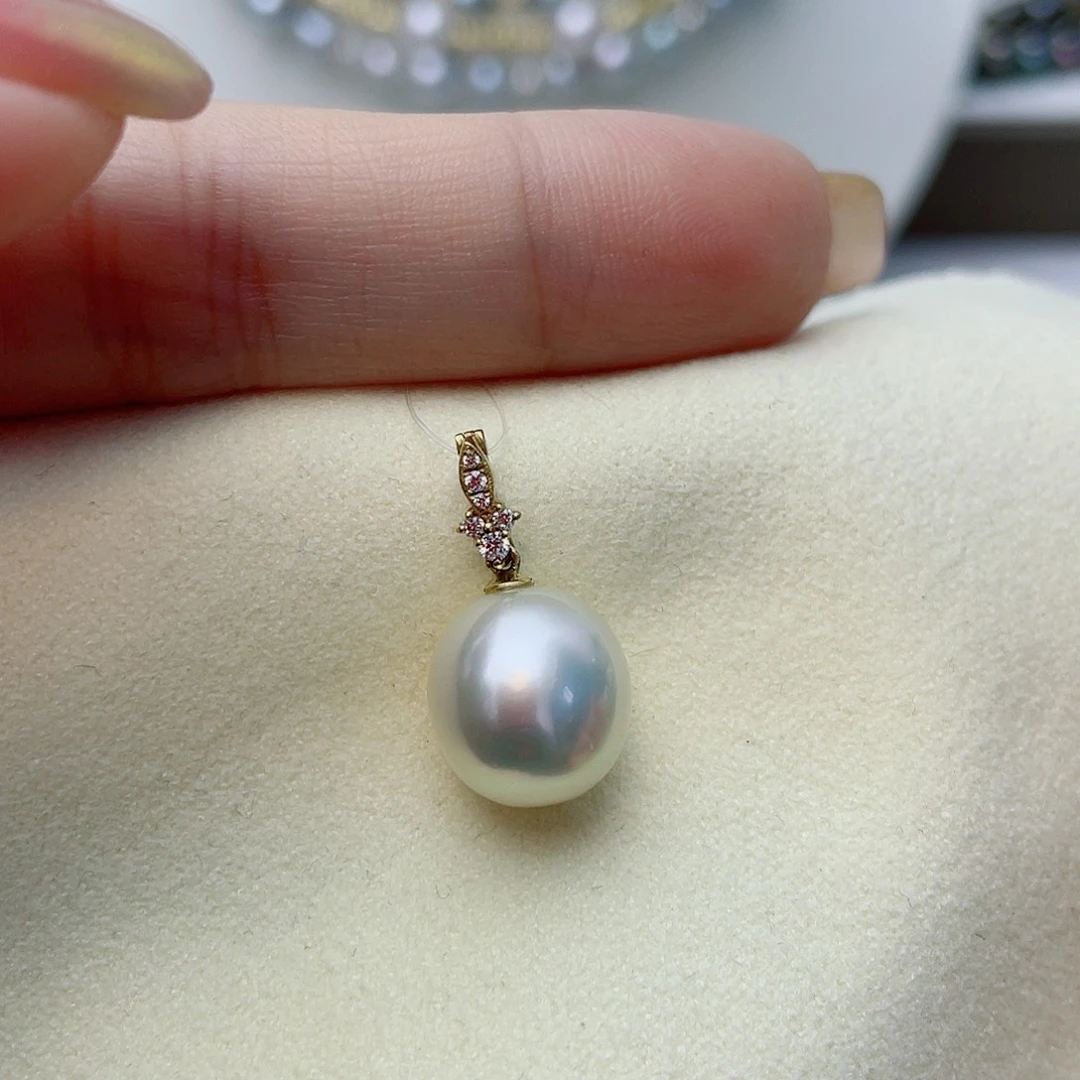 海水珍珠颈饰18K金镶嵌w76