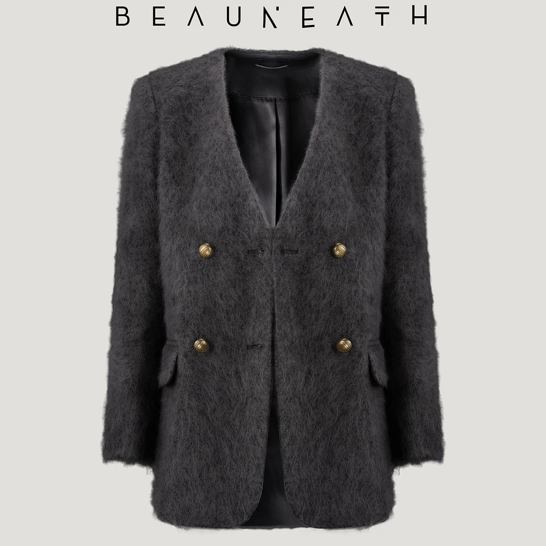 【时代周刊】天啊 版型绝绝子 羊绒拉绒一手长通勤时髦冬季西装