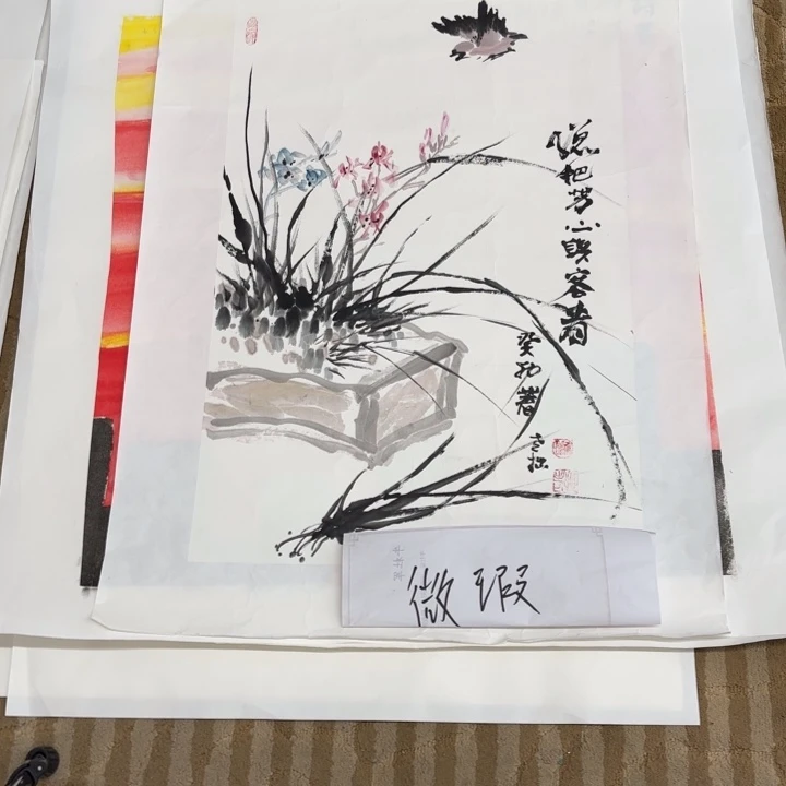 国画花鸟等多种鸟类和