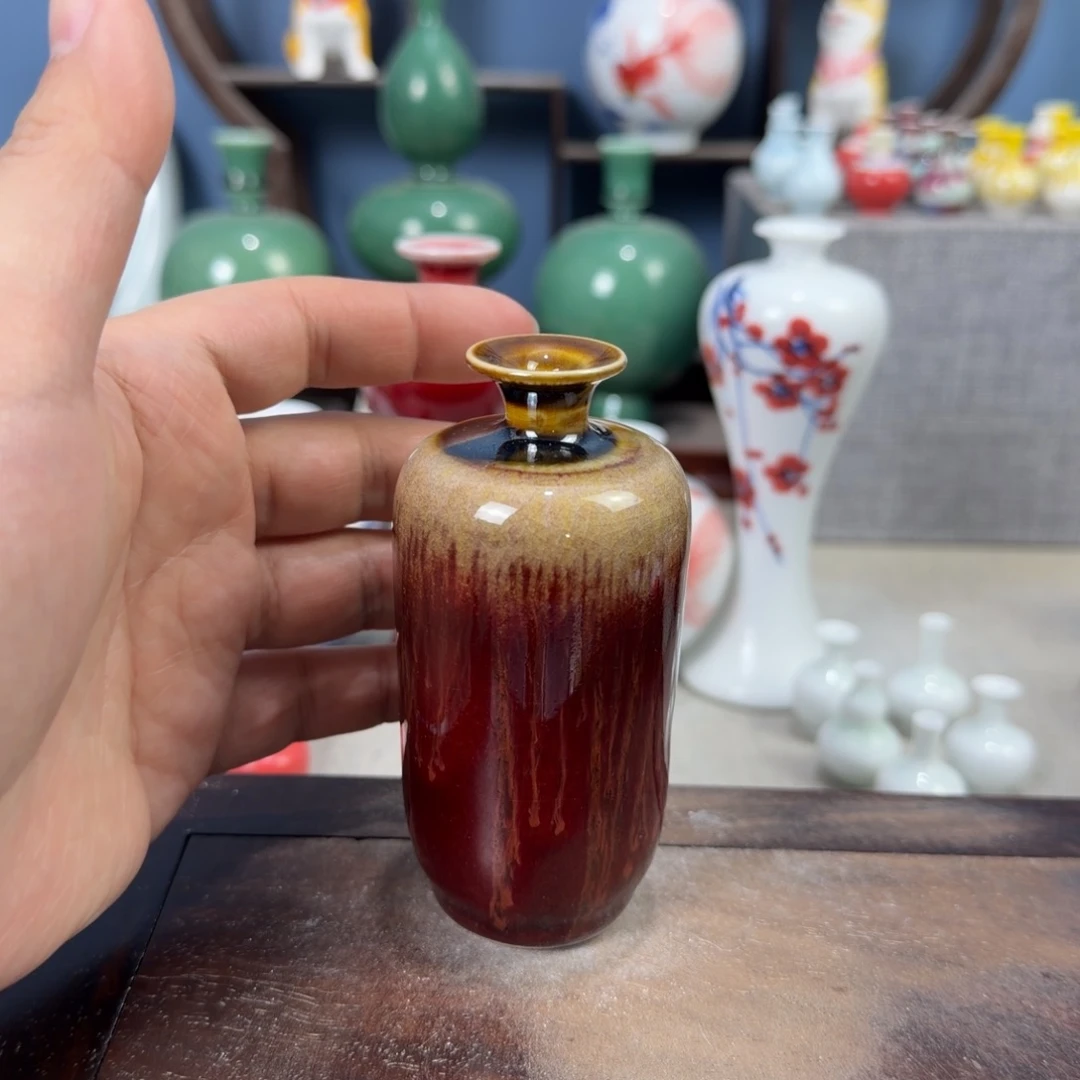 陶瓷手工小花器摆件