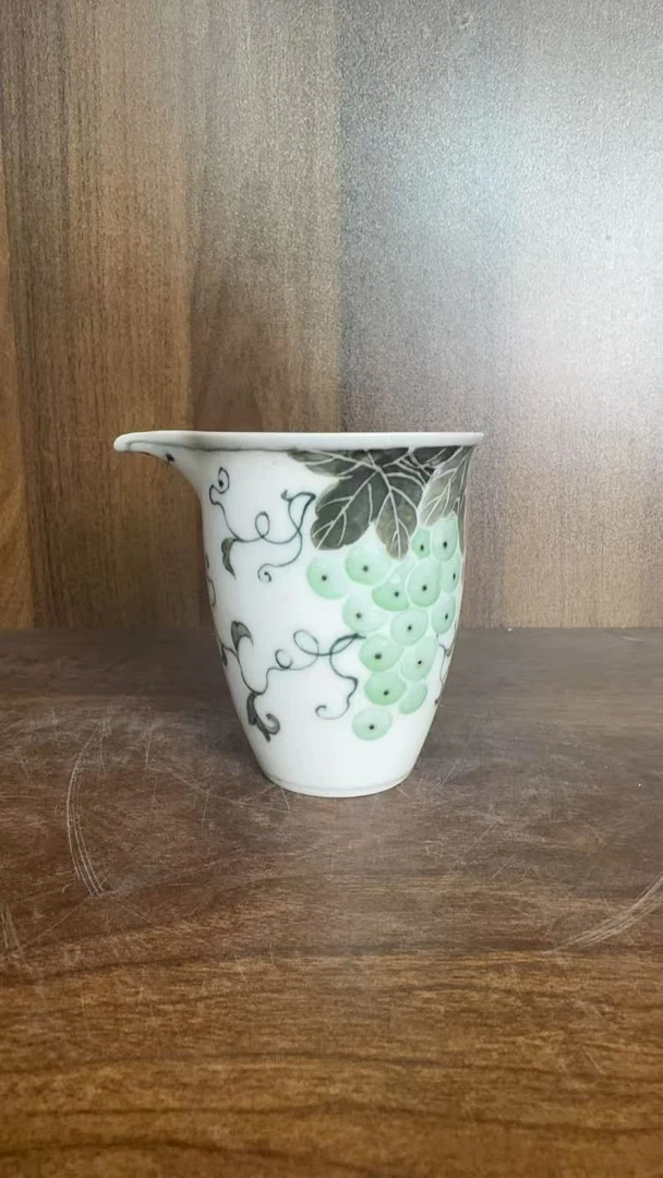 景德镇制陶瓷手绘公道杯一件