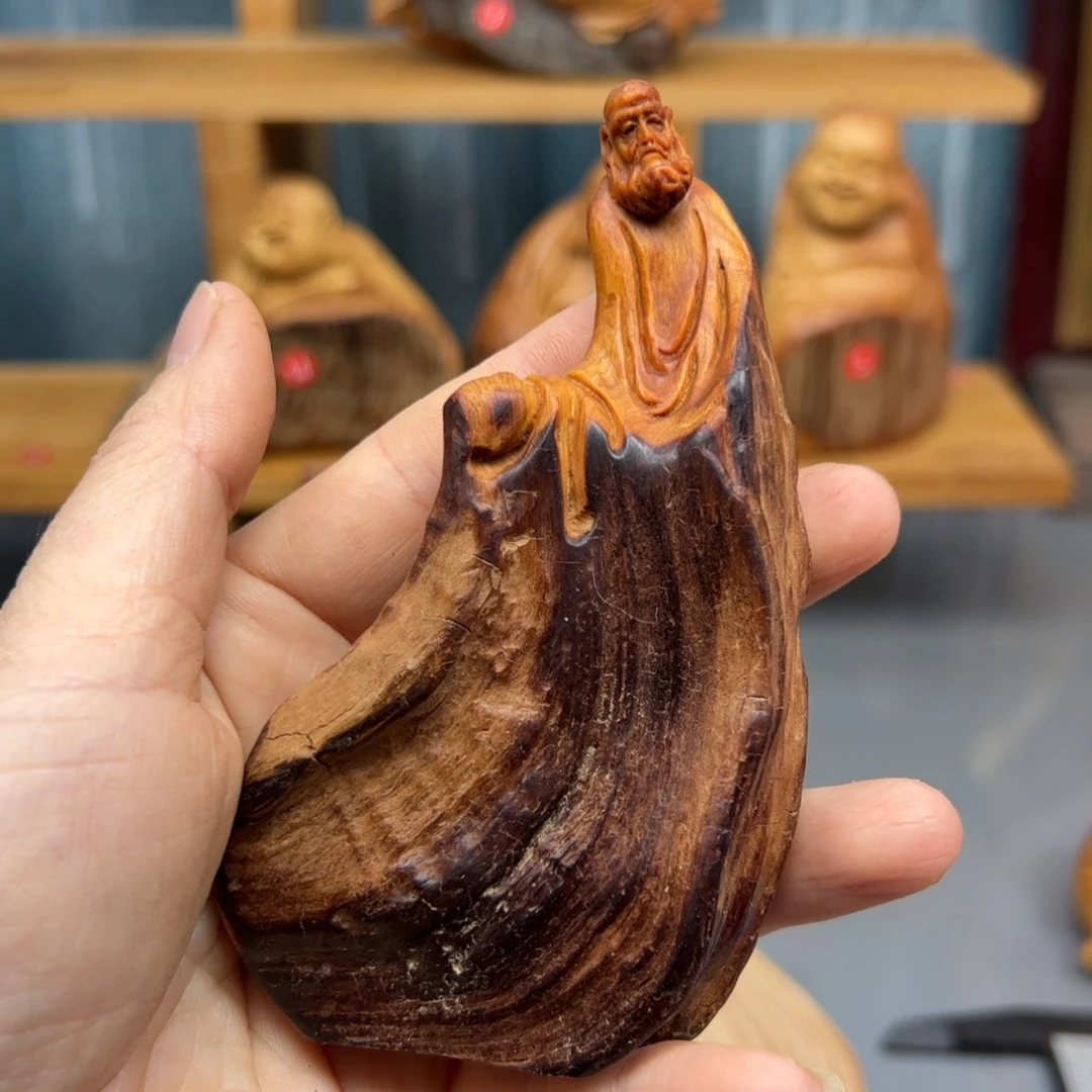 柏木崖柏木摆件手把件，13