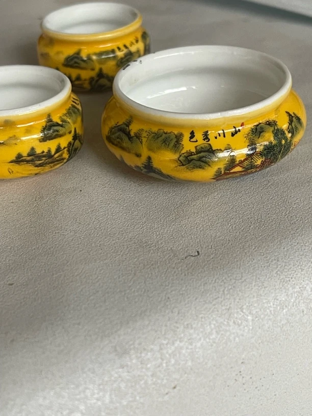 三件套秀眼鸟杯，花期堂专属鸟杯