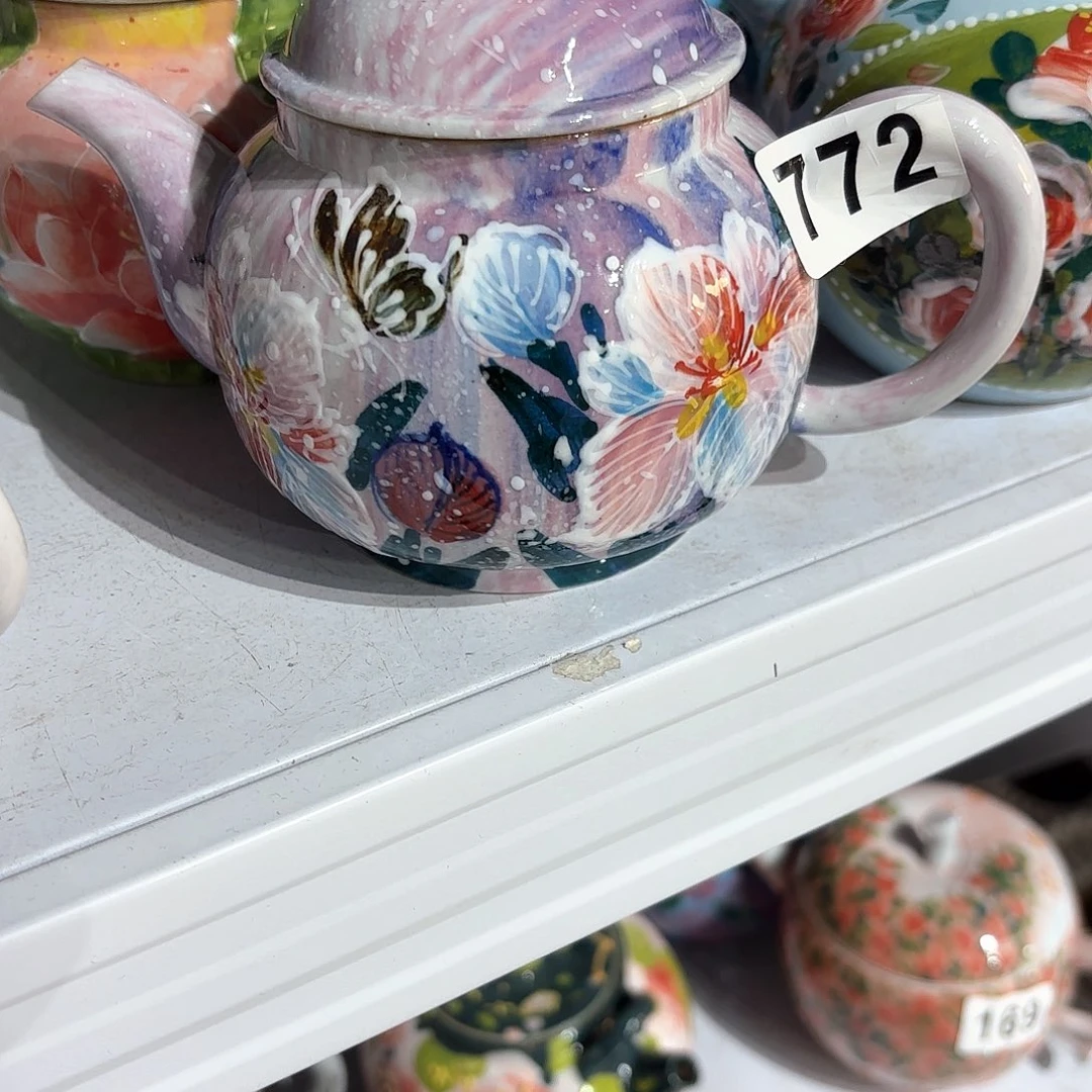 景德镇手绘高温釉下彩陶瓷茶具