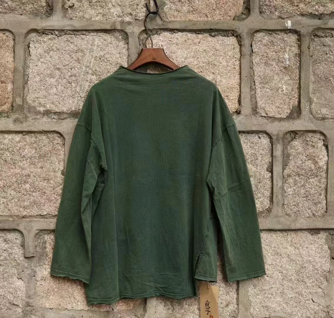 疯子张纯棉拼接体恤