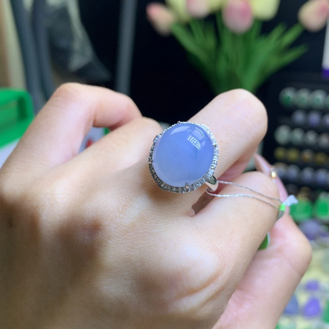 翡翠颈饰18K金镶嵌天然