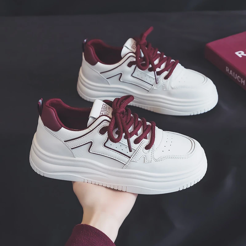 休闲板鞋厚底2025学生春季鞋子小白鞋女春潮鞋ins百搭韩版春秋