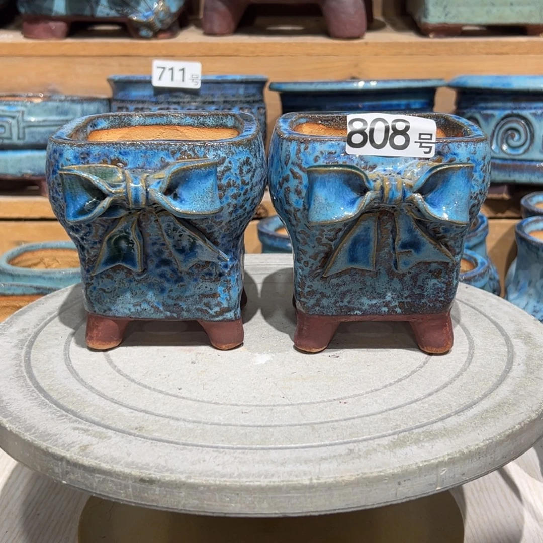 尚雅陶坊多肉花盆，内口径8微瑕