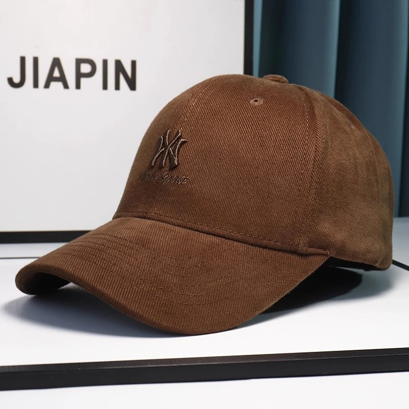 秋冬保暖棒球帽子女ins潮时尚百搭立体字母刺绣硬顶显瘦鸭舌帽男