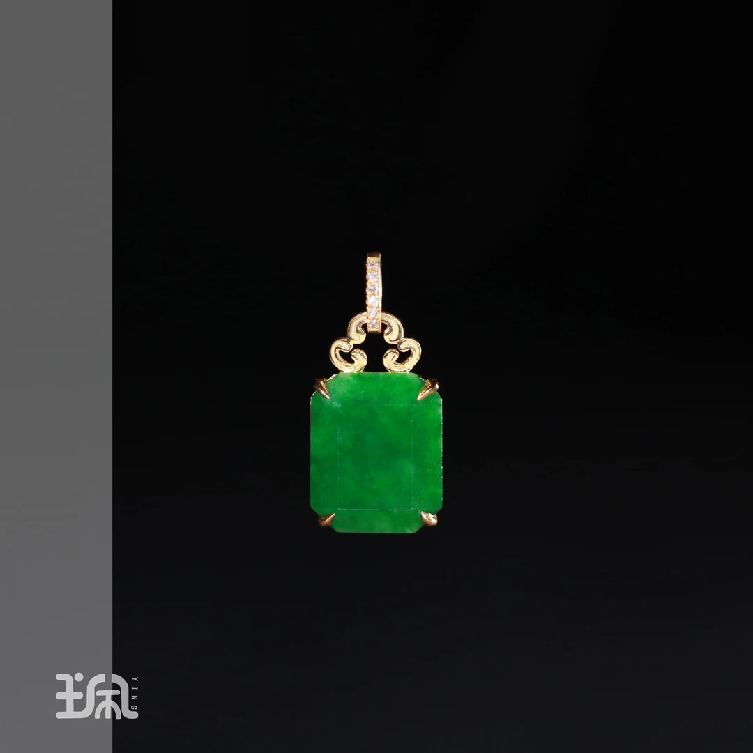 清崖|翡翠*吊坠不含链*18K金镶嵌XYB25050406多样性发其一（Y）