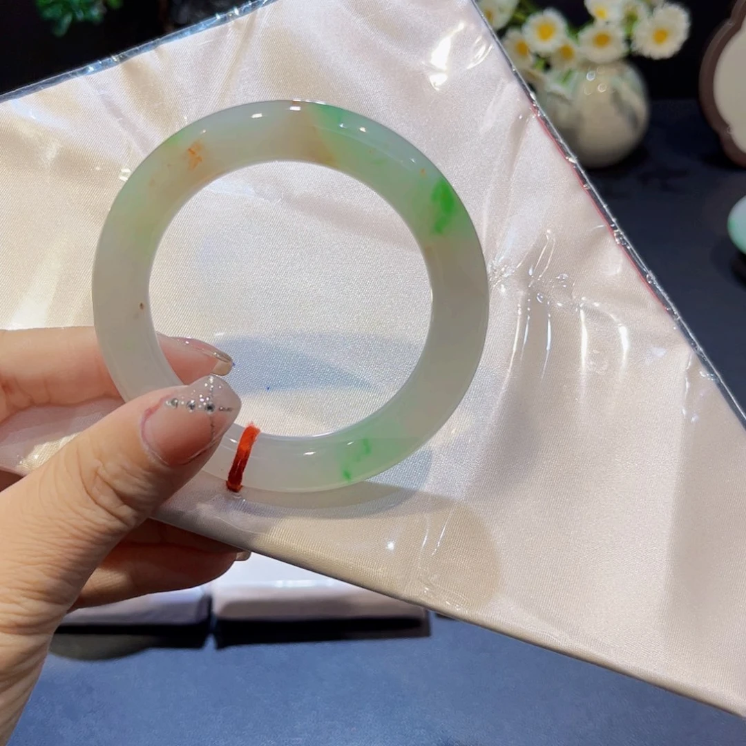翡翠手镯未镶嵌翡翠手镯53圈口