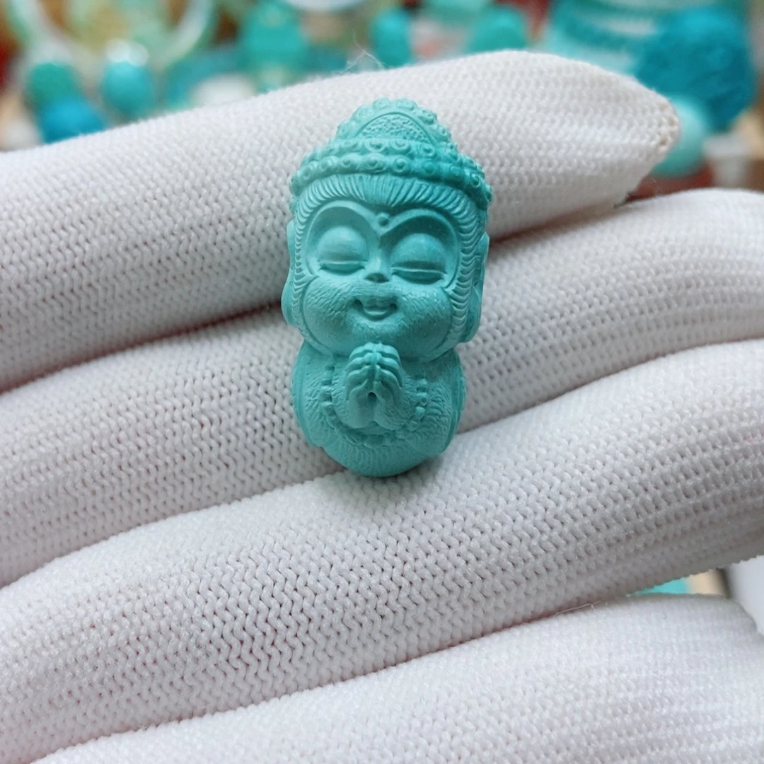 绿松石未镶嵌斗战胜佛