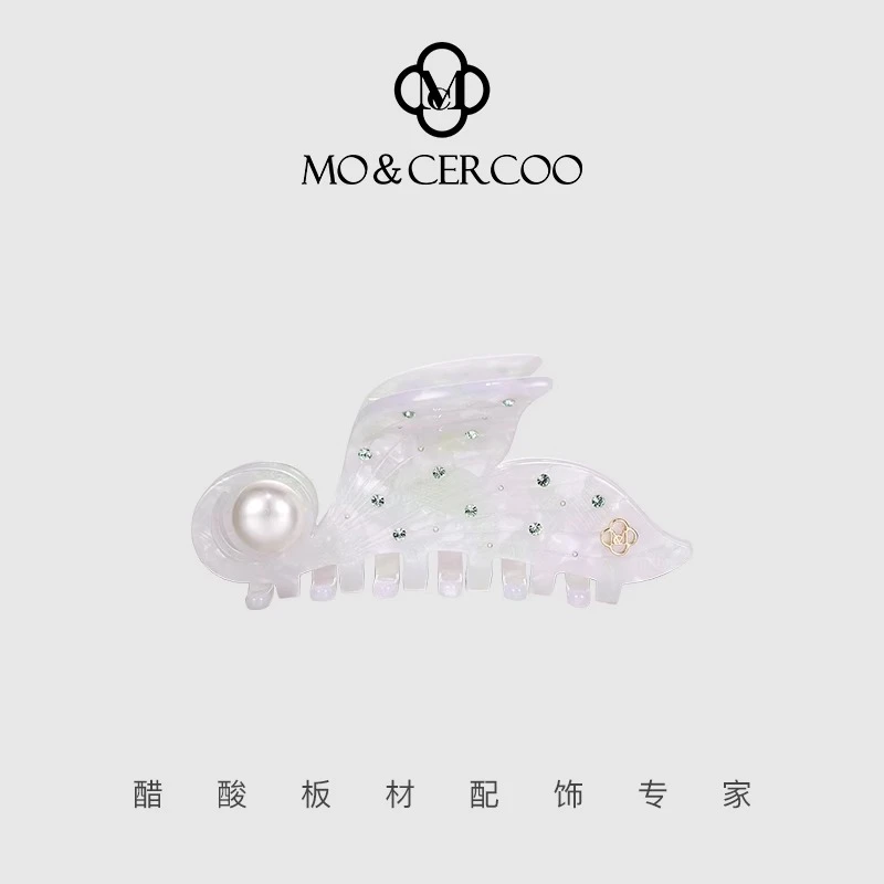 Mo&Cercoo发饰醋酸板材高级感鱼尾抓夹鲨鱼夹优雅气质氛围感发抓