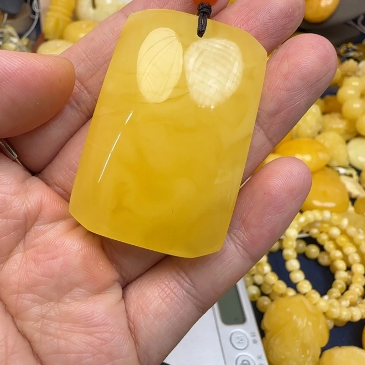 蜜蜡未镶嵌颈饰天然蜜蜡