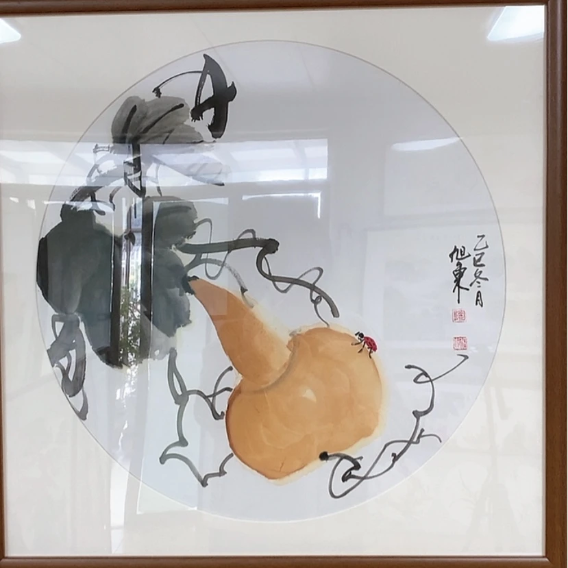 【闪购商品】国画手绘国画带框65.65