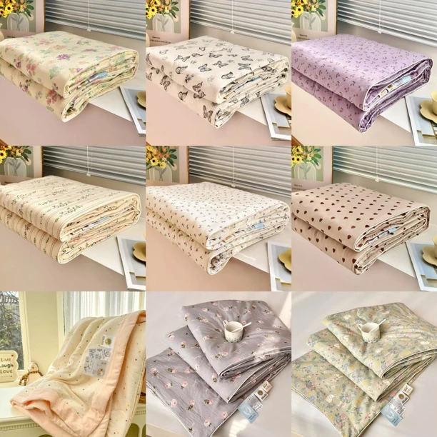 【F随机1.5米夏凉被】新款单人夏凉被亲肤柔软空调被奢华床品