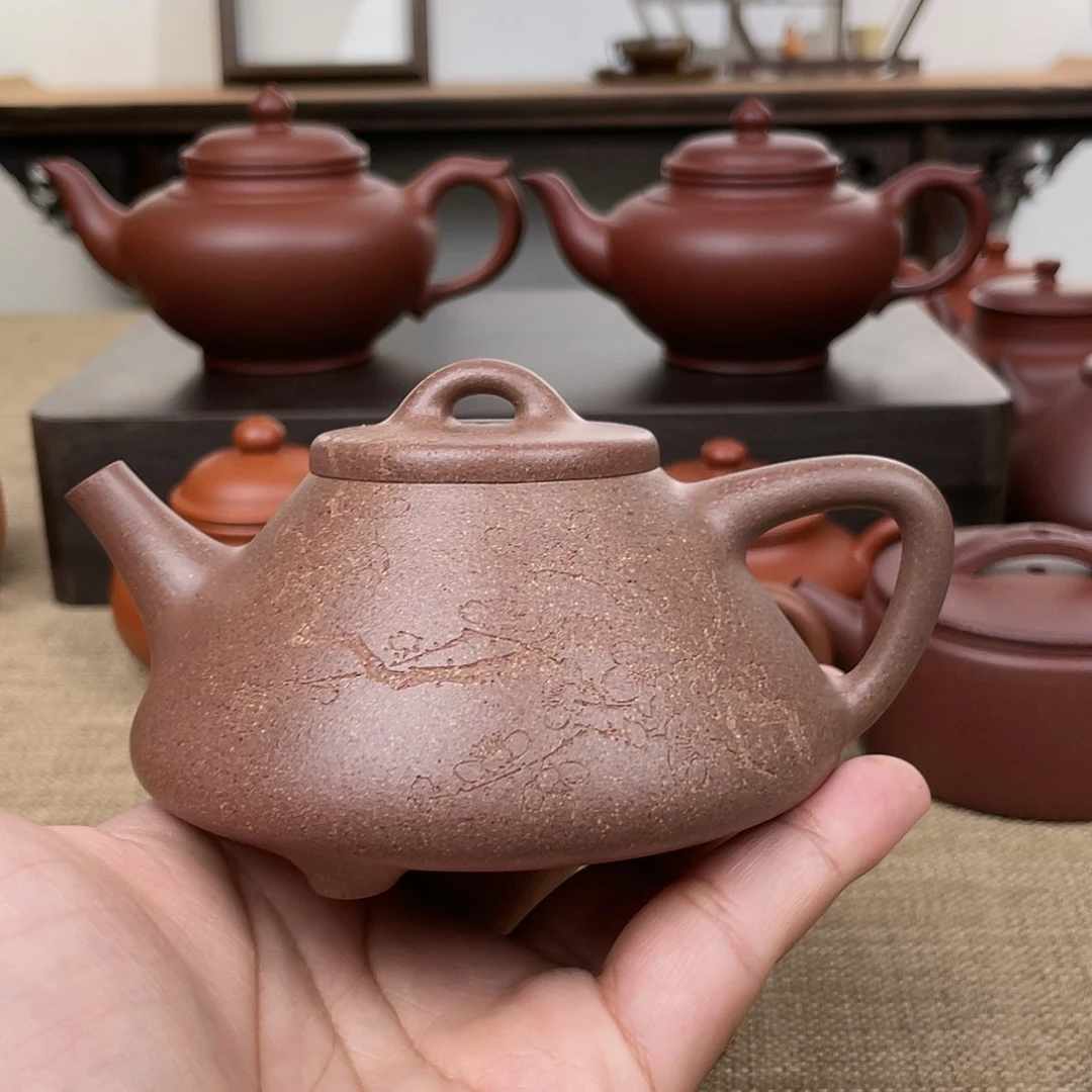 茶壶紫砂子冶 220cc 原矿桃花泥