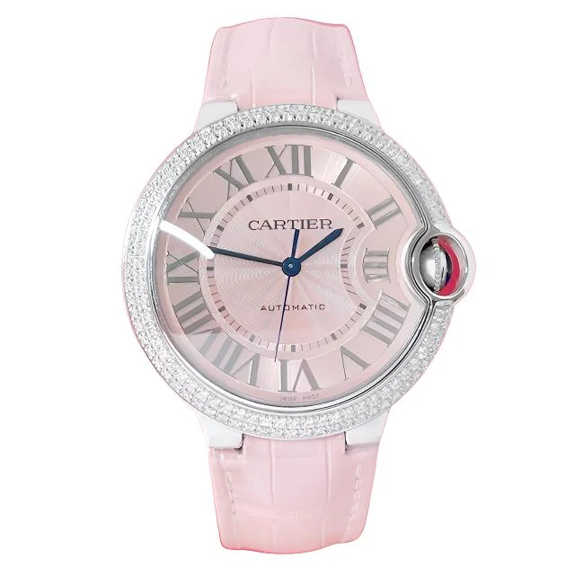 99新 Cartier/卡地亚 蓝气球系列自动女表WSBB0007表径36后镶钻