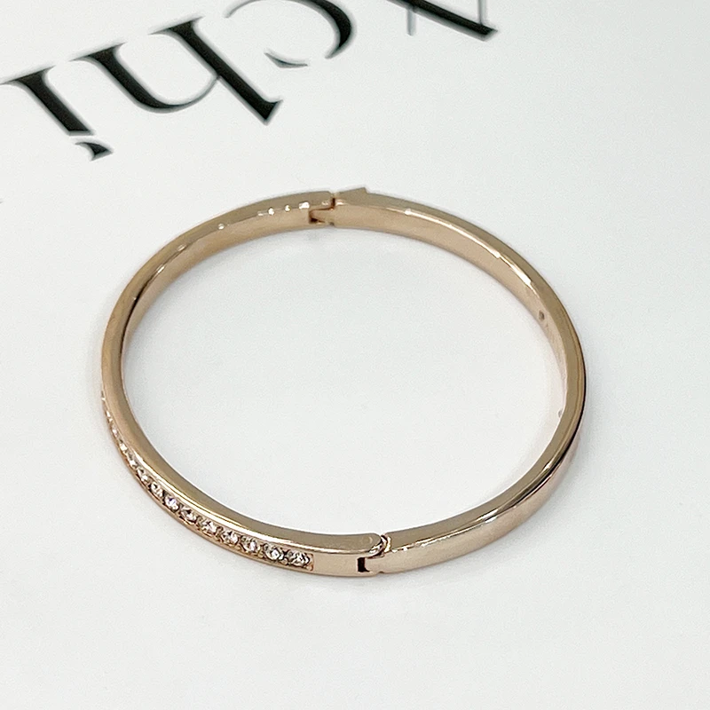 黄铜合成锆石手镯 轻奢优雅气质手镯【顺丰包邮】【20198】