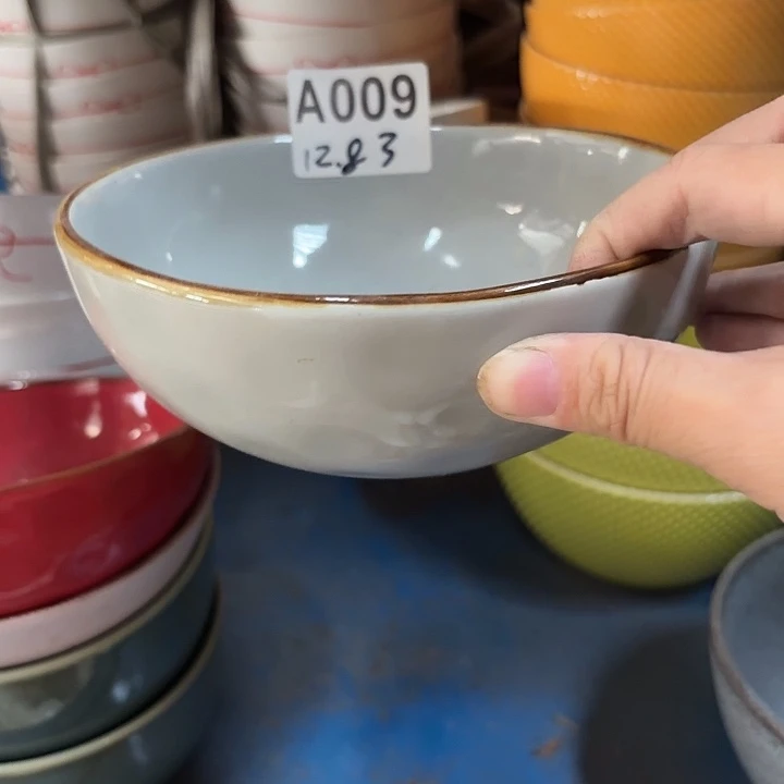 瓷外贸尾货微瑕疵3个（6寸饭碗）