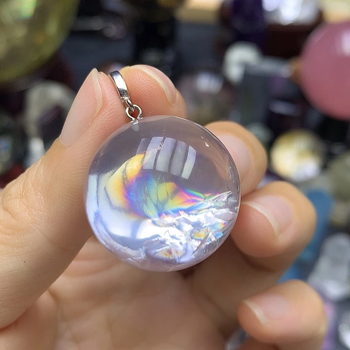 银S925镶嵌珠宝半成品水晶