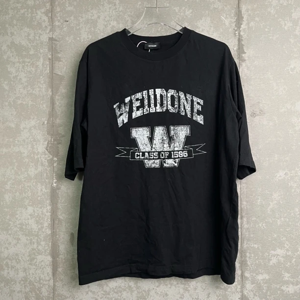 未使用 WE11 DONE M*1/WelldoneW字母涂鸦logo短袖/16693/JP